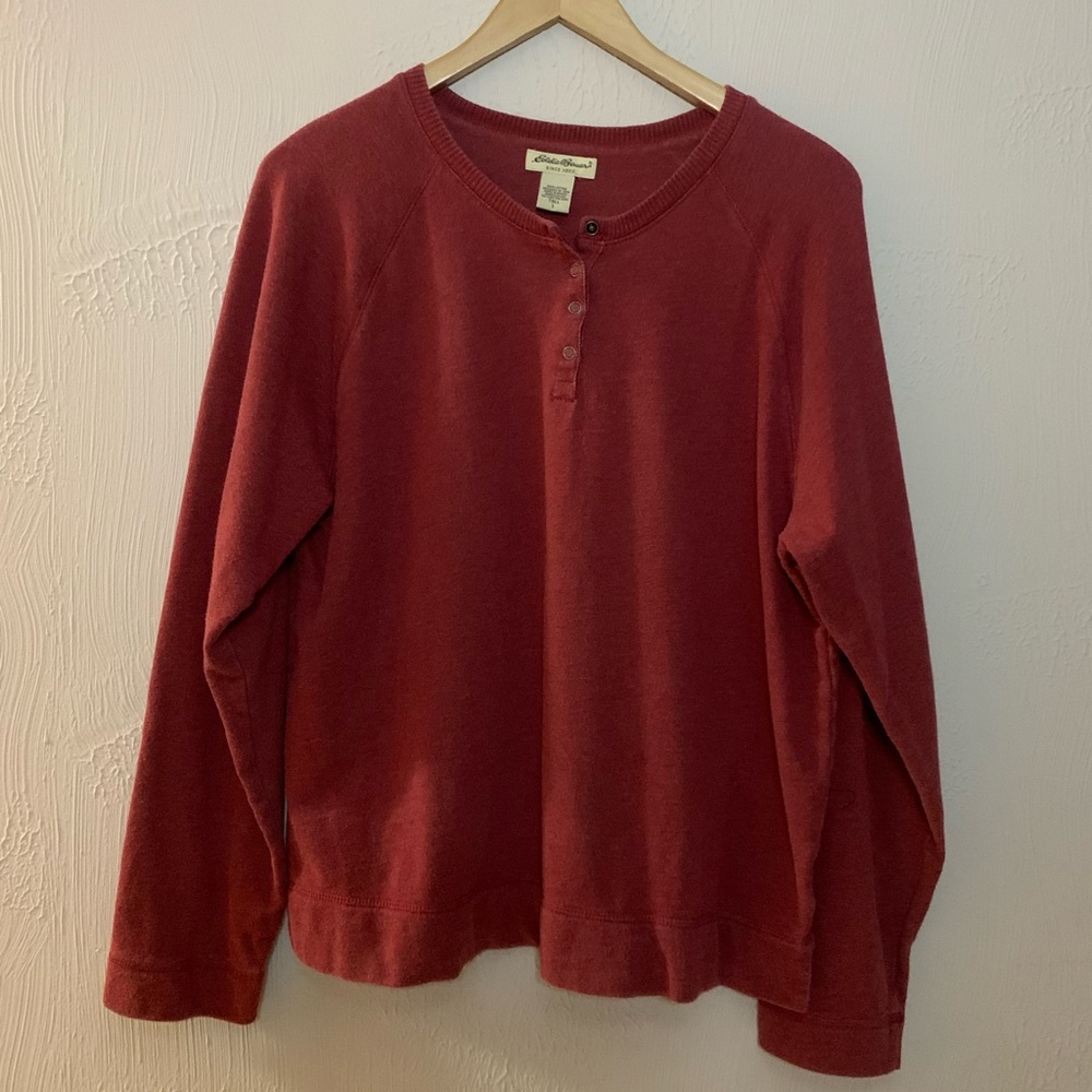 Eddie Bauer henley sweatshirt
